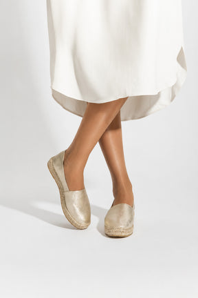 Espadrille Monaco | Platino Nappa Leather