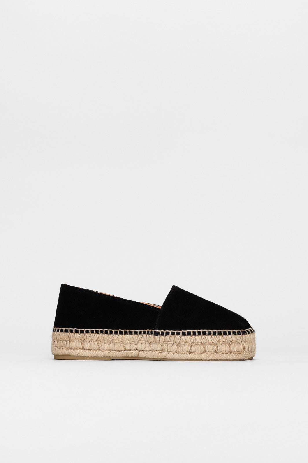 Platform Espadrille Florence | Black Suede