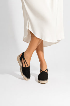 Espadrille Rovinj | Black Suede