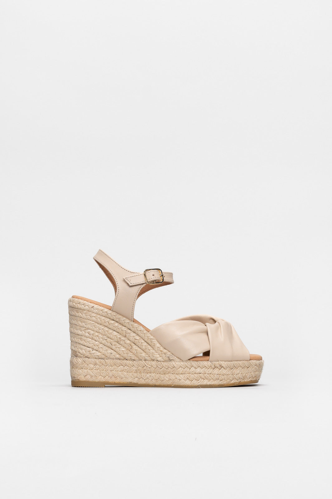 Wedge Espadrille Ortigia | Sand Beige Nappa Leather