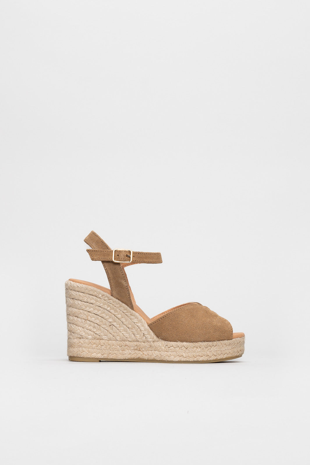 Wedge Espadrille Matera | Warm Taupe Suede