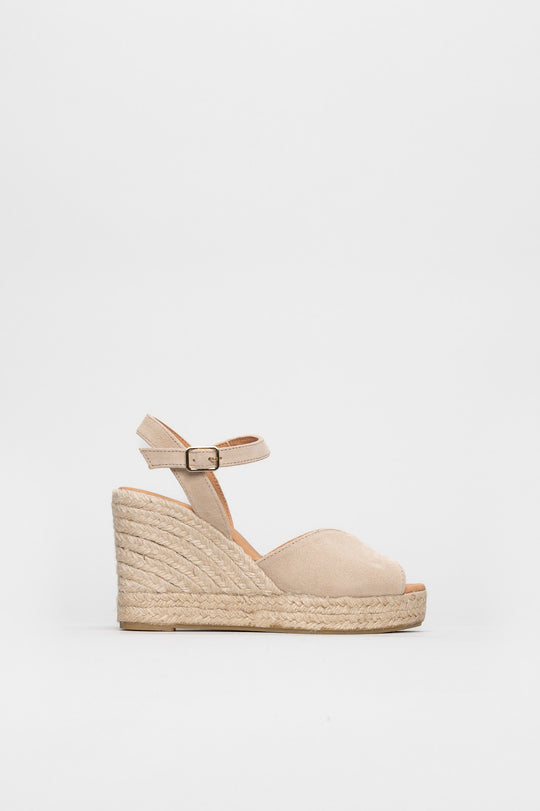 Wedge Espadrille Matera | Sand Beige Suede