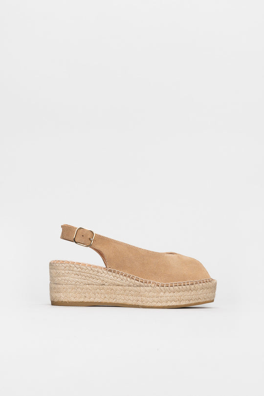 Slingback Espadrille Ravella | Sand Beige Suede