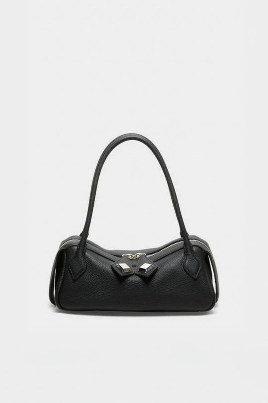 Bag Anna | Elegant Black Calf Leather