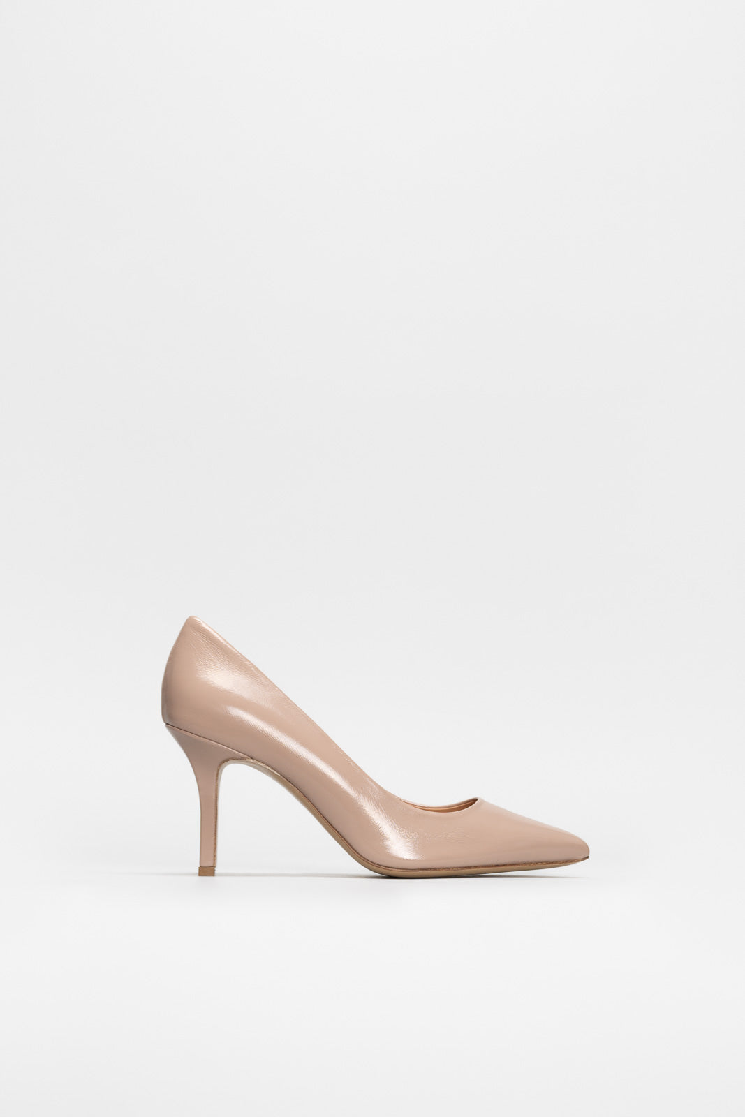 Stiletto Pump Classic | Beige Patent Nappa Leather