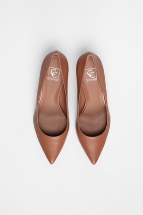 Stiletto Pump Classic | Burnt Cognac Nappa Leather