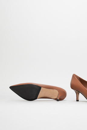 Stiletto Pump Classic | Burnt Cognac Nappa Leather