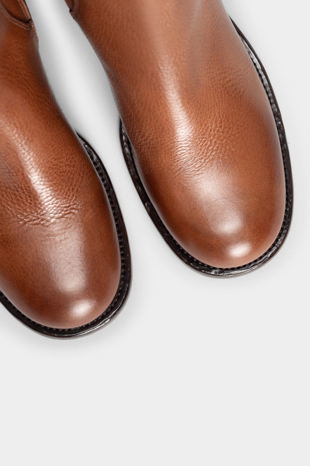 Heeled Boot Arizona | Cognac Brown Calf Leather
