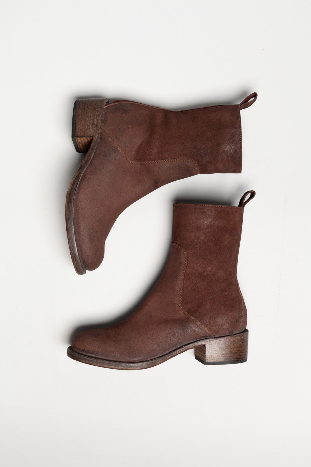 Heeled Boot Arizona | Rustic Red Vintage Suede