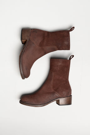 Heeled Boot Arizona | Rustic Red Vintage Suede