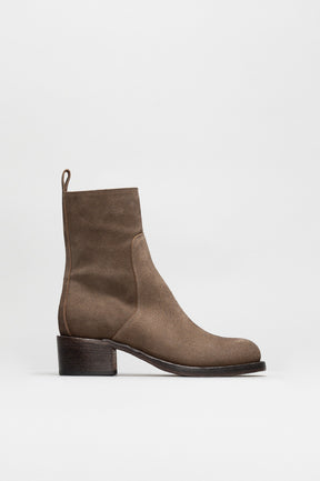 Heeled Boot Arizona | Clay Taupe Vintage Suede