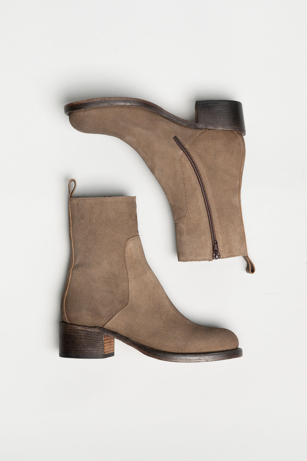 Heeled Boot Arizona | Clay Taupe Vintage Suede