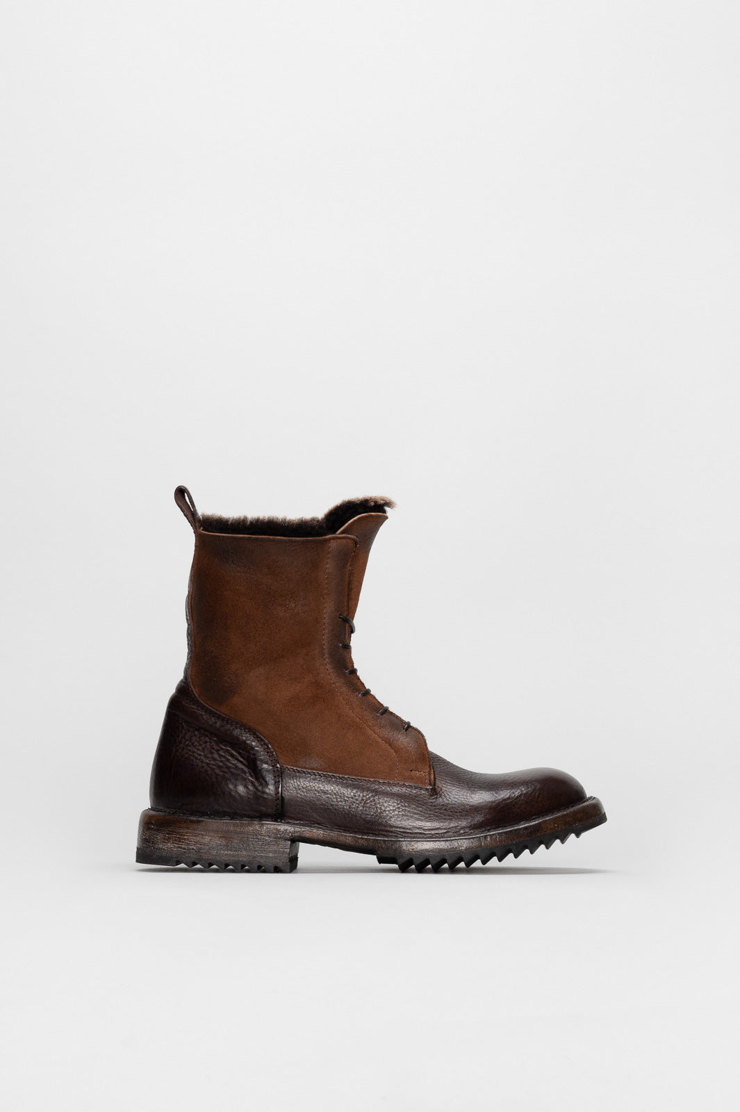 Shearling Boot Brisa | Rustic Brown Calf Leather