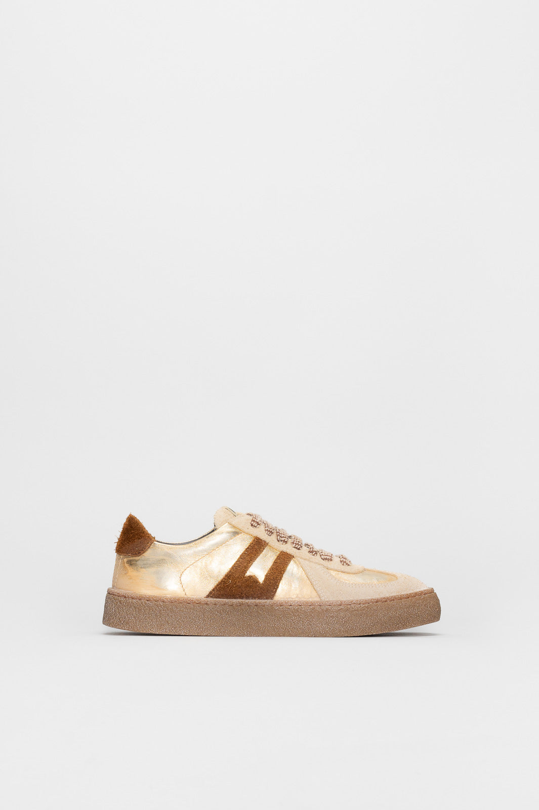Low-Top Sneaker Kazan | Antique Gold Calf Leather