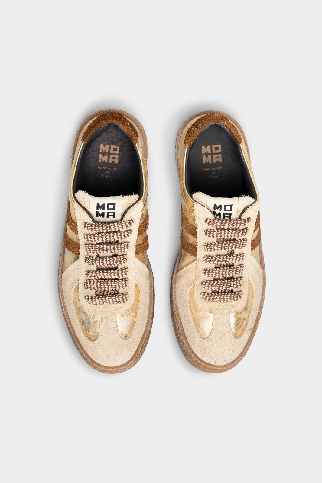 Low-Top Sneaker Kazan | Antique Gold Calf Leather