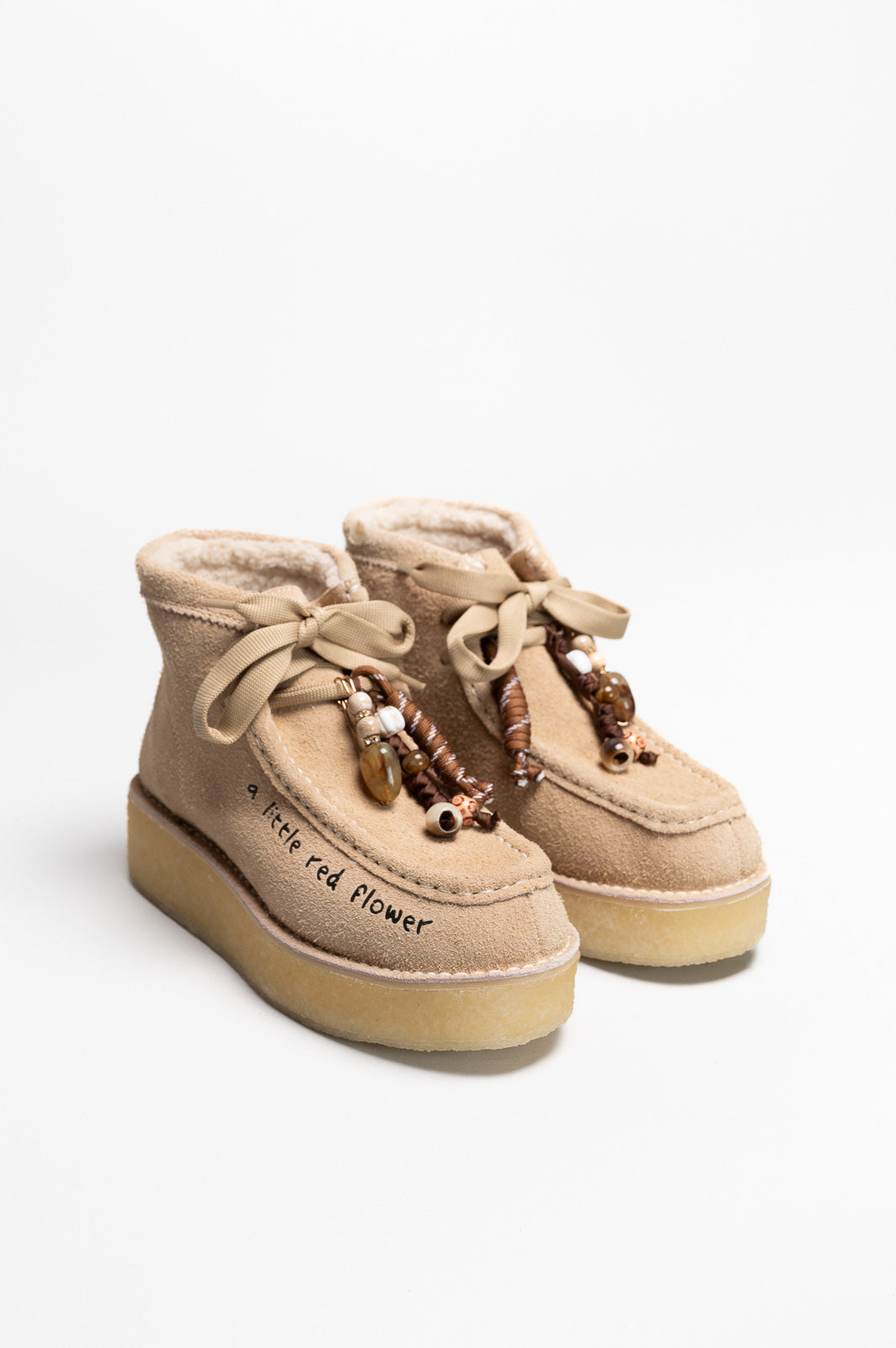 Folk-Boot Ikki | Oat Beige Vintage Suede