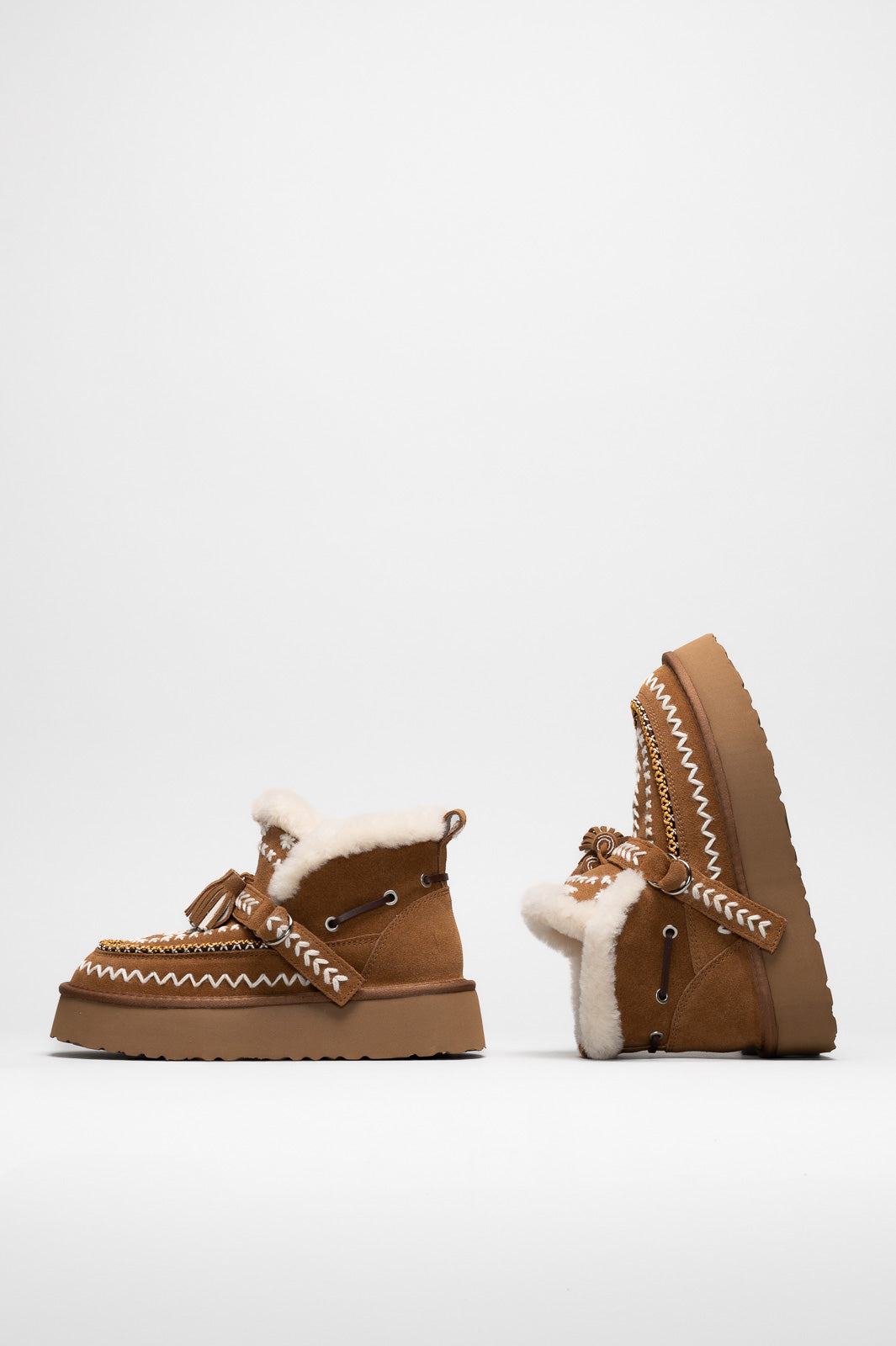Moccasin Boot Soraya | Caramel Brown Suede