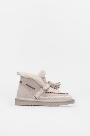 Shearling Inca Boot Kai | Pebble Grey Suede