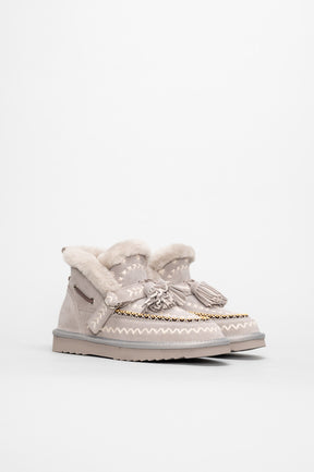 Shearling Inca Boot Kai | Pebble Grey Suede