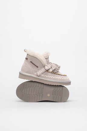 Shearling Inca Boot Kai | Pebble Grey Suede