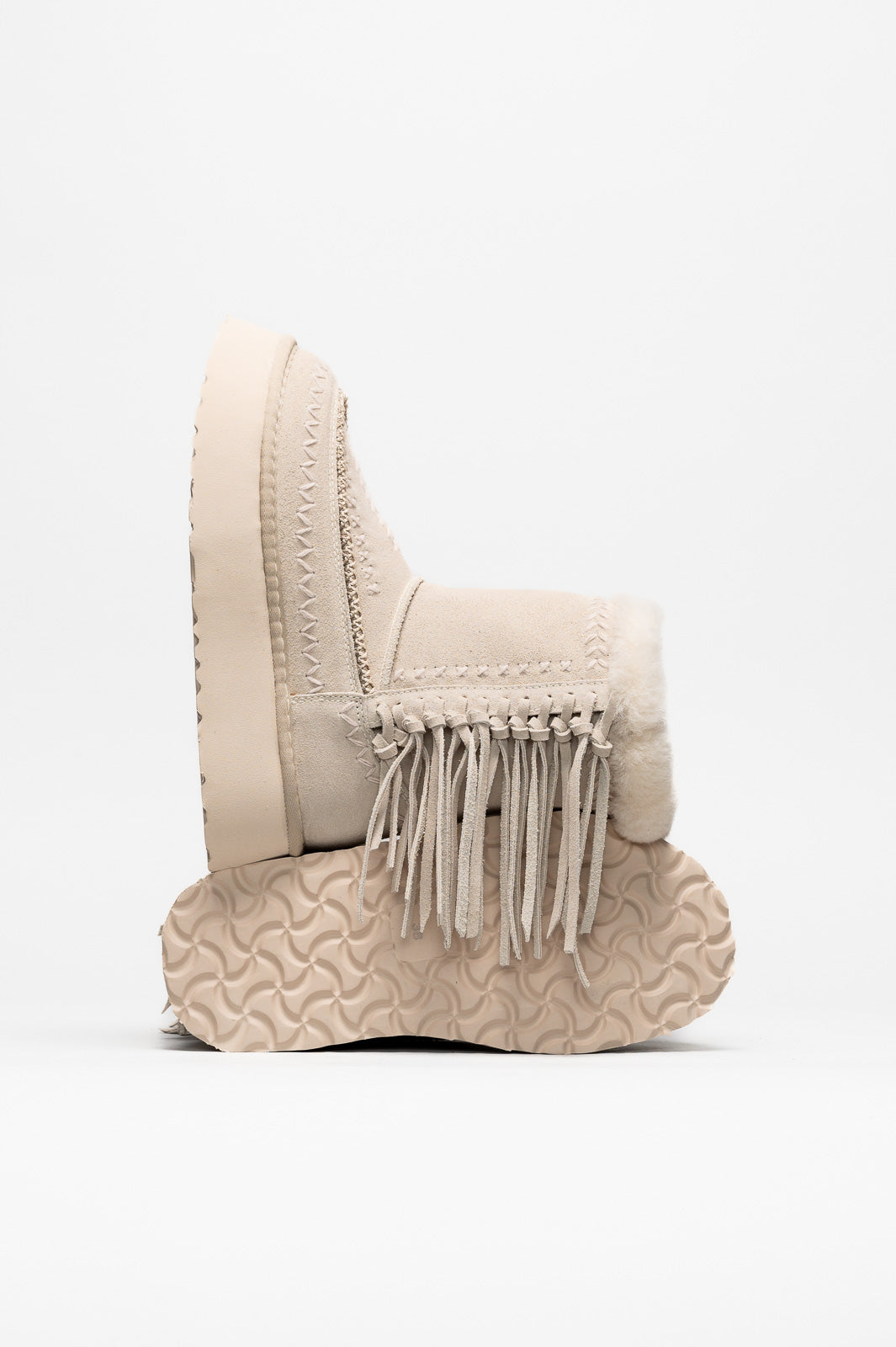 Ethnic Boot Luna | Shell Beige Suede