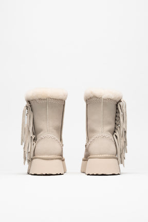 Ethnic Boot Luna | Shell Beige Suede