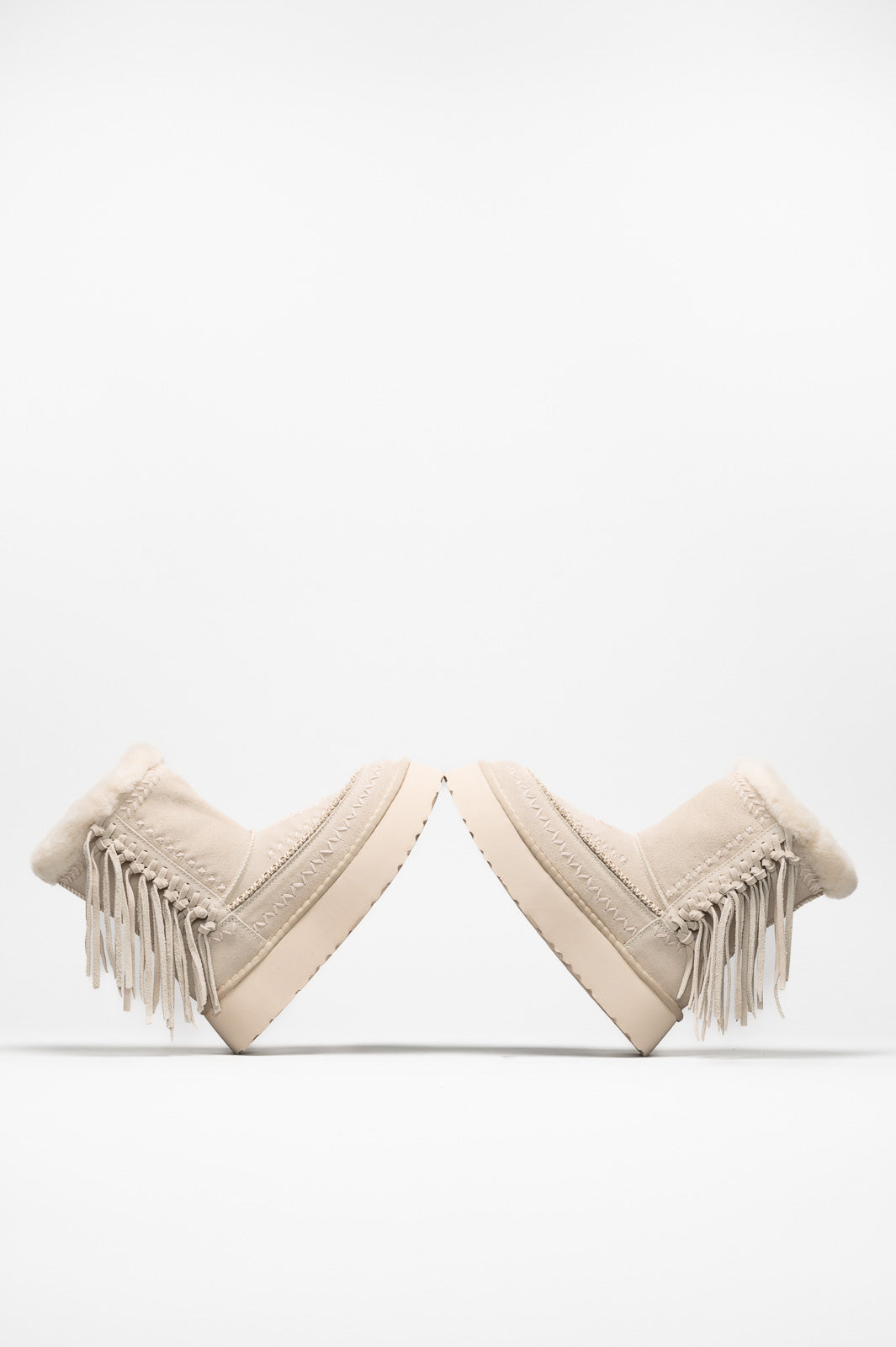 Ethnic Boot Luna | Shell Beige Suede
