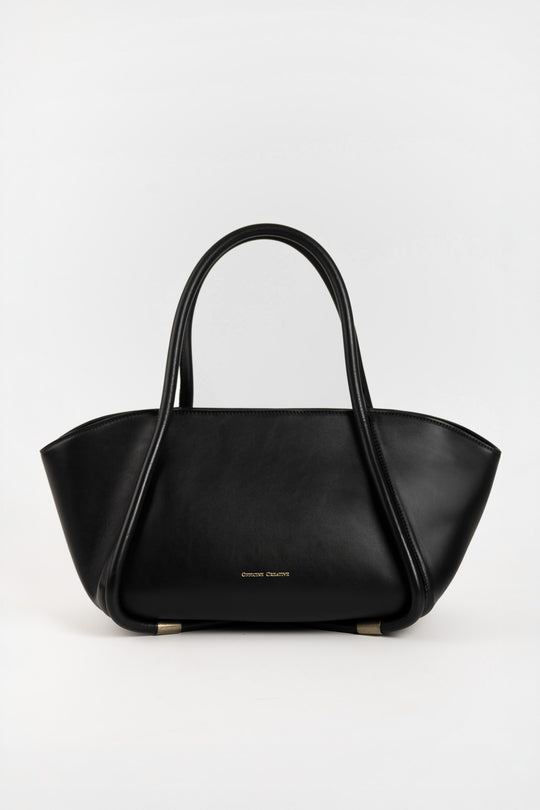Shoulder Bag Cabala | Black Saddle Leather