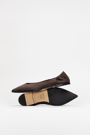 Ballet Flat Ingrid | Mud Brown Soft Suede