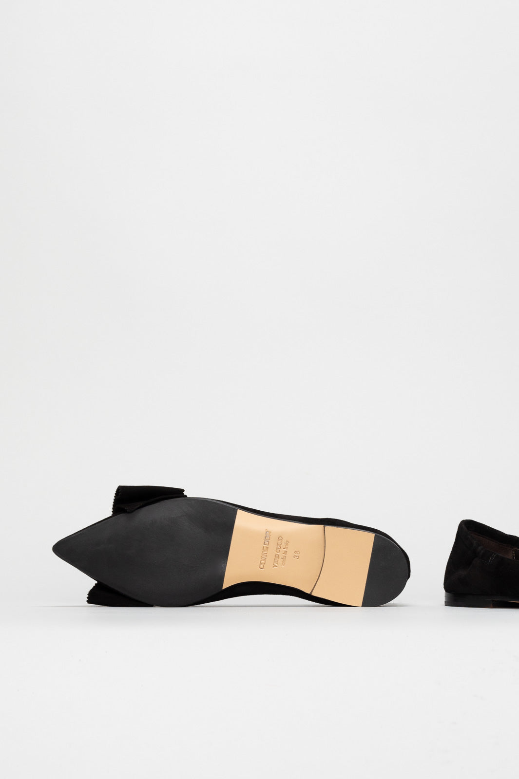 Ballet Flat Ingrid | Deep Black Soft Suede