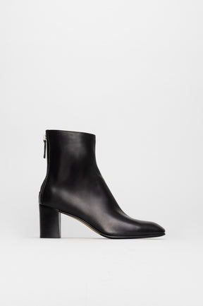 Zip Ankle Boot Elin | Midnight Black Nappa Leather