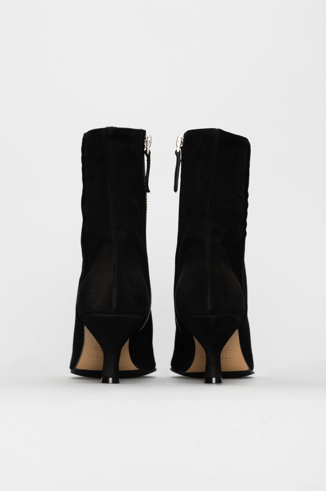 Zip Ankle Boot Henriette | Deep Black Soft Suede