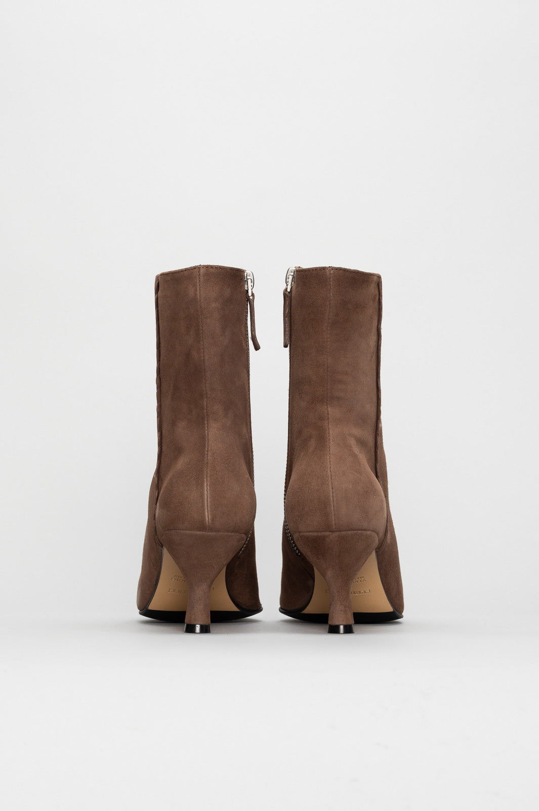 Zip Ankle Boot Henriette | Tobacco Brown Soft Suede