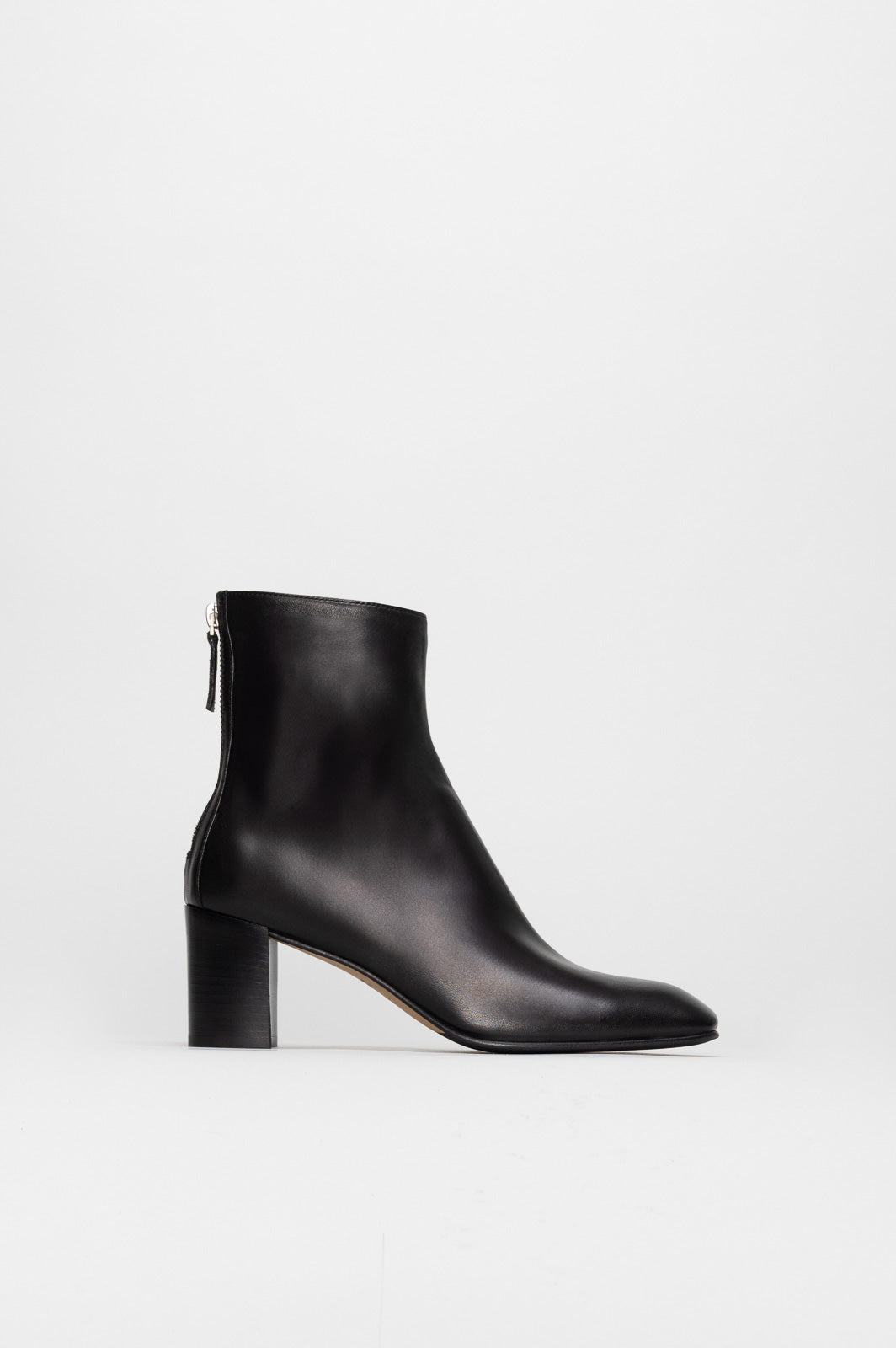 Zip Ankle Boot Elin | Midnight Black Nappa Leather