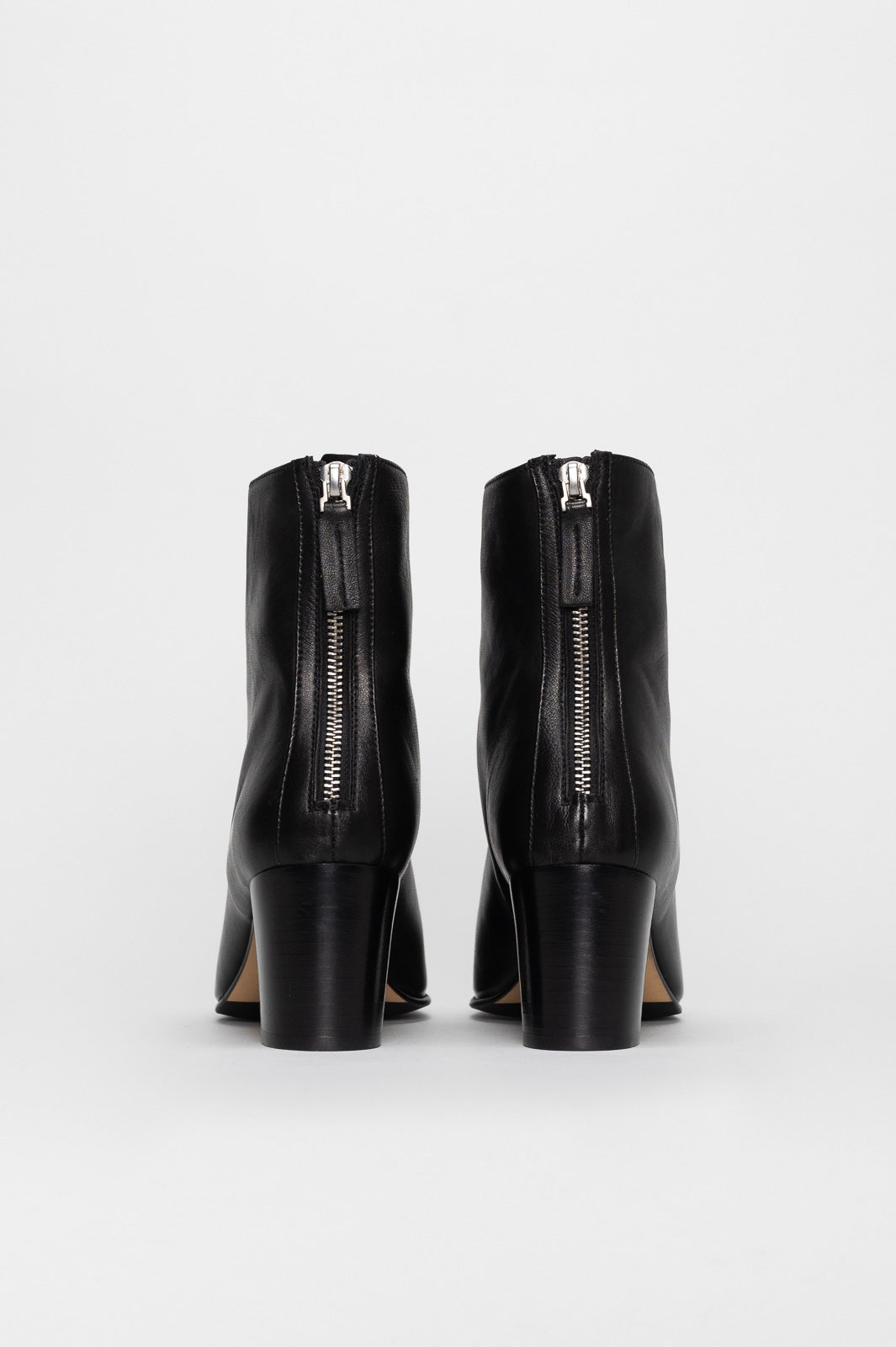 Zip Ankle Boot Elin | Midnight Black Nappa Leather