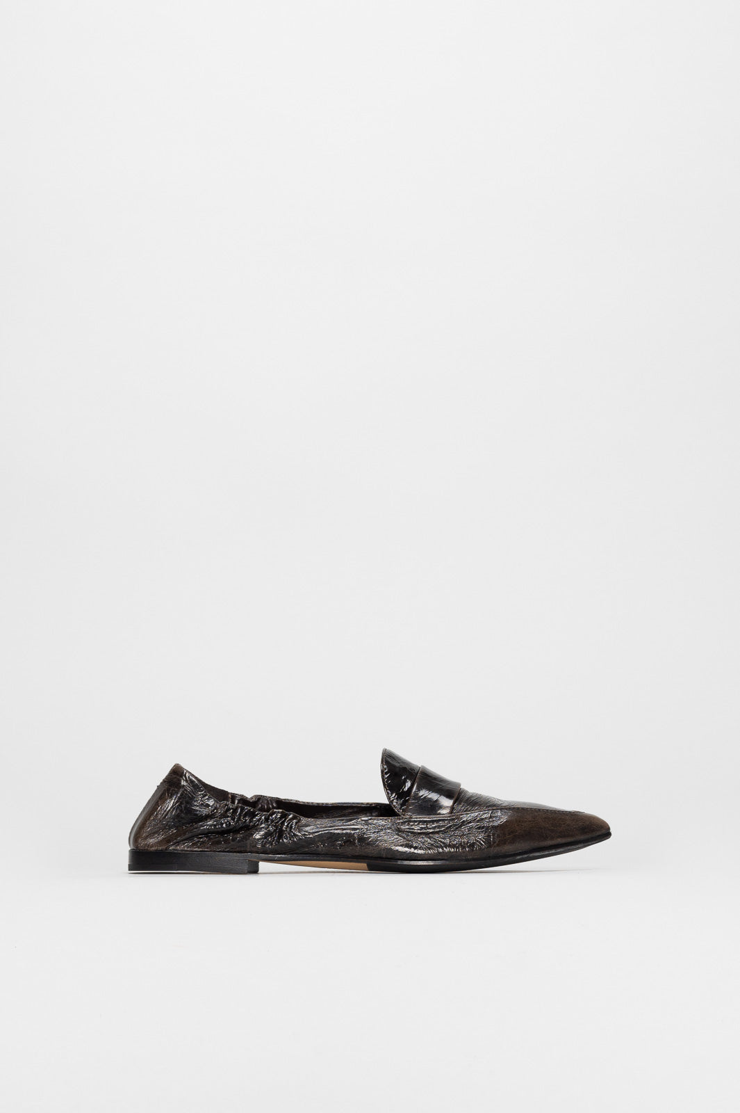Soft Loafer Grace | Mud Green Patent Nappa Leather