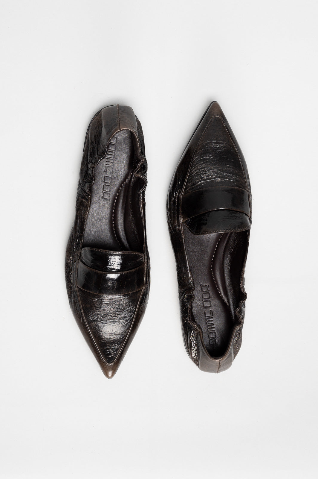 Soft Loafer Grace | Mud Green Patent Nappa Leather