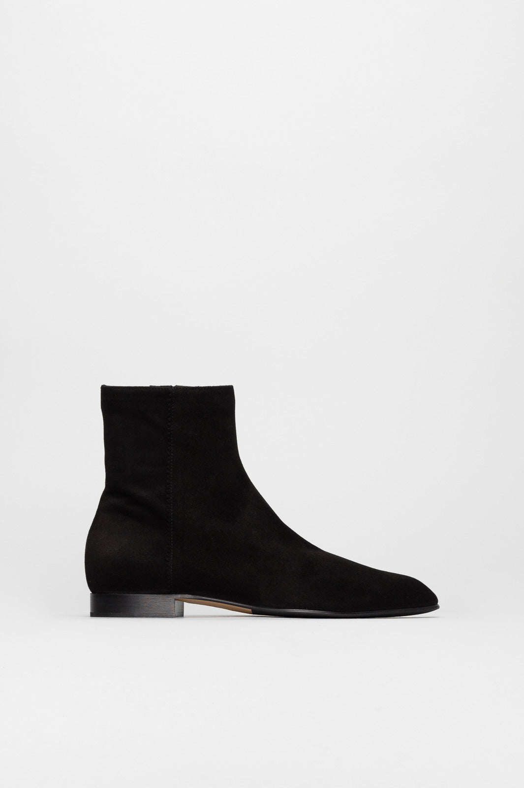 Zip Boot Zoe | Deep Black Soft Suede
