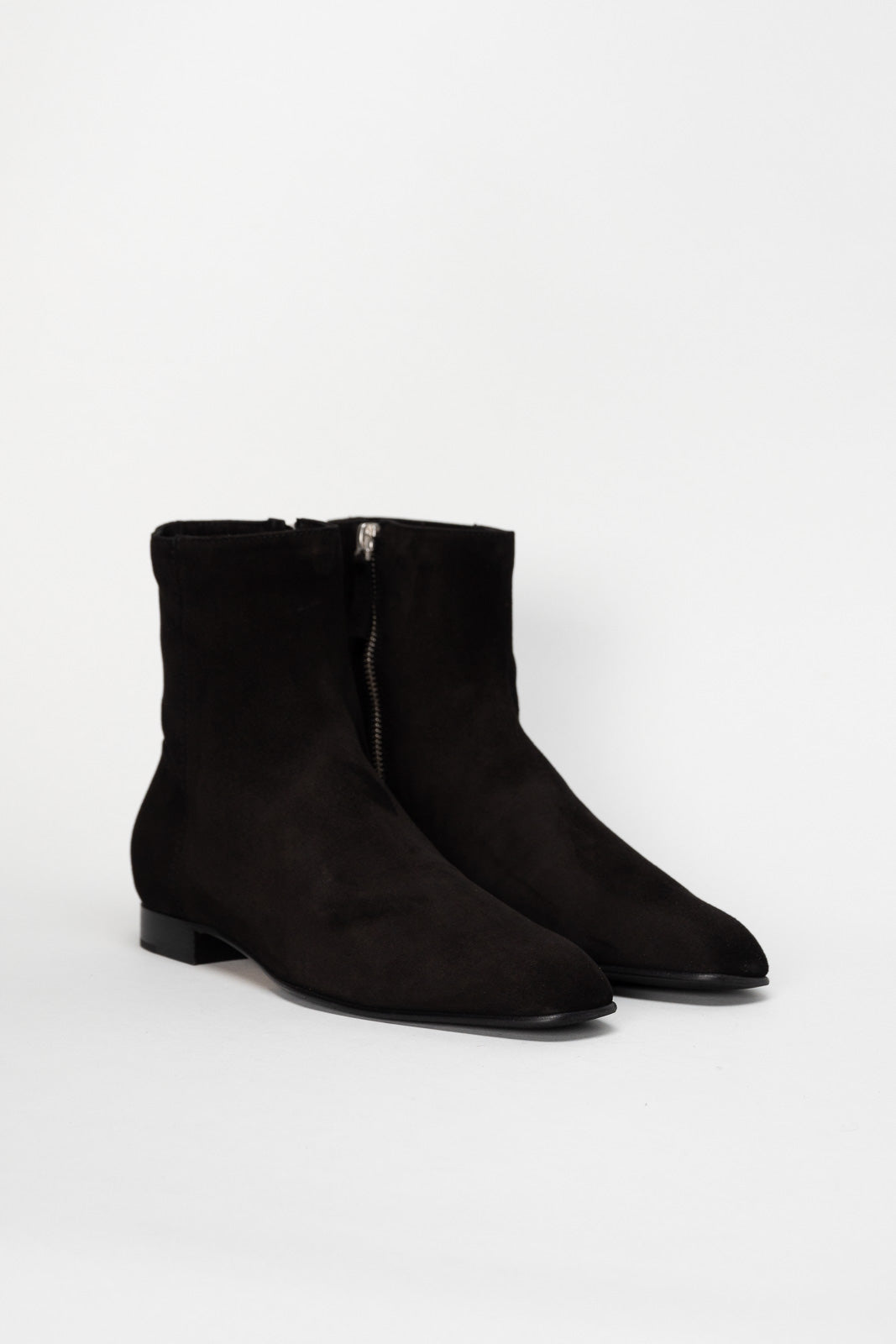 Zip Boot Zoe | Deep Black Soft Suede