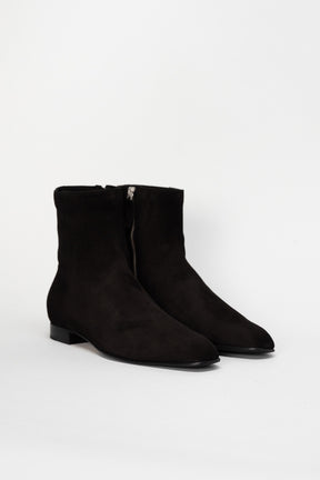 Zip Boot Zoe | Deep Black Soft Suede