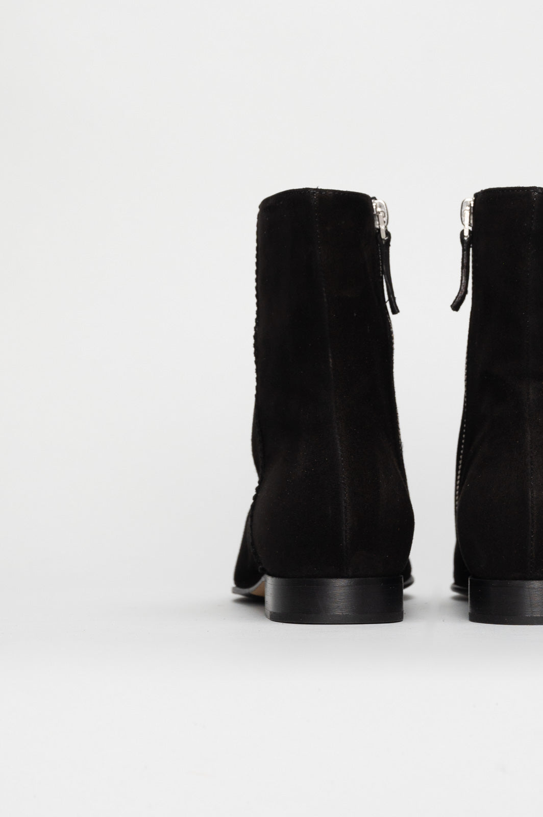Zip Boot Zoe | Deep Black Soft Suede
