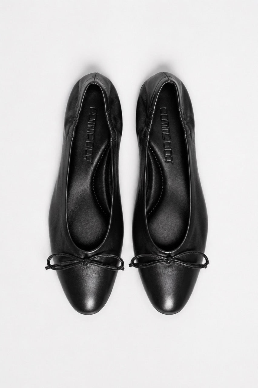 Ballet Flat Giorgia | Black Nappa Leather