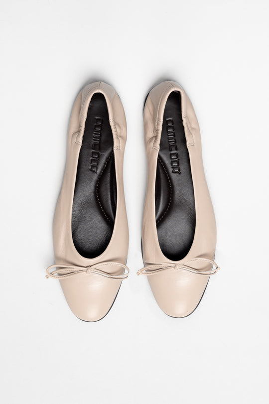 Ballet Flat Giorgia | Sand Beige Nappa Leather