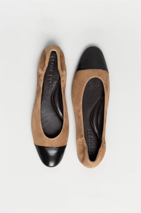 Ballet Flat Giorgia | Two Tone Suede & Nappa