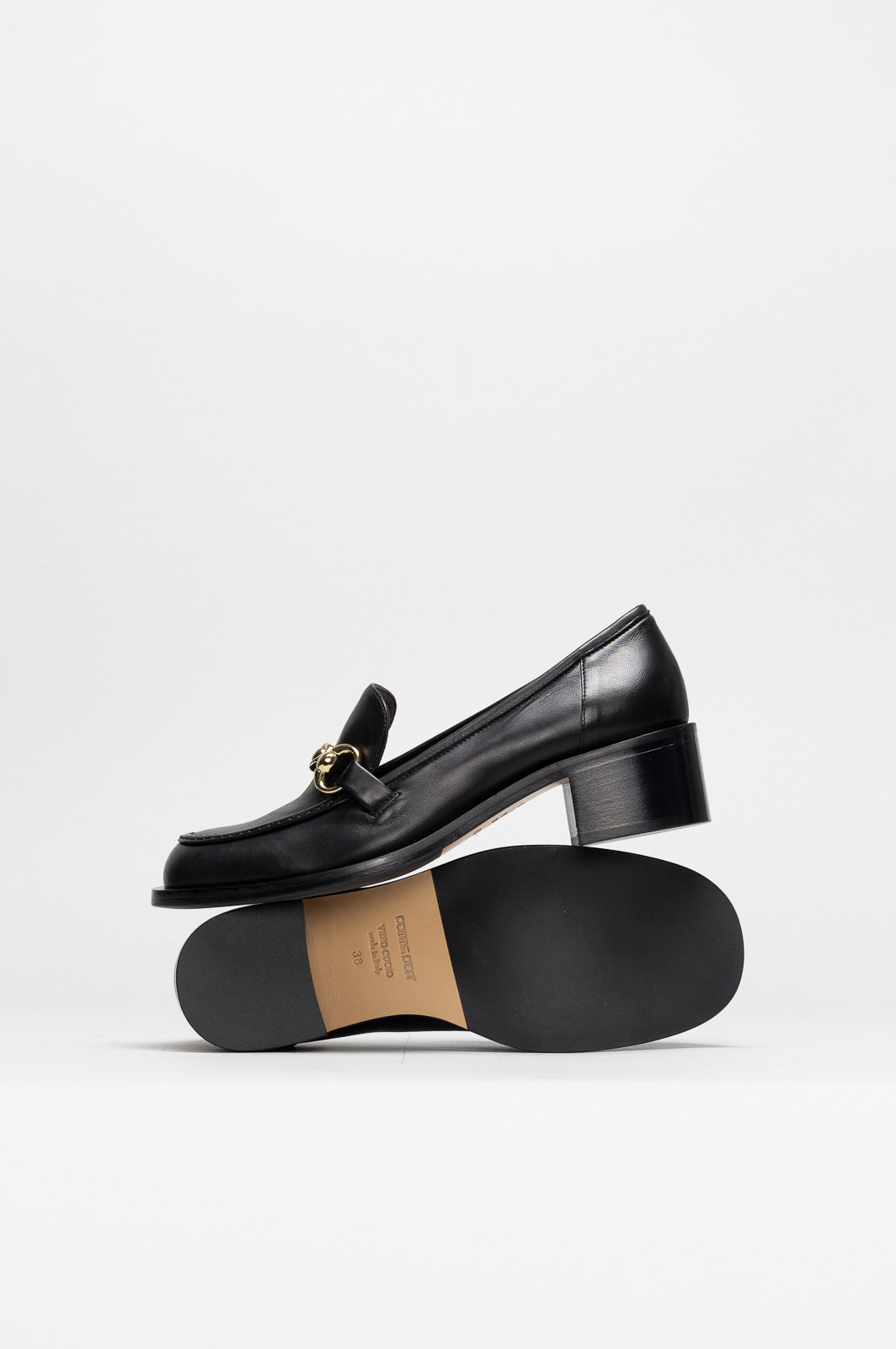 Heeled Loafer  | Noble Black Nappa Leather
