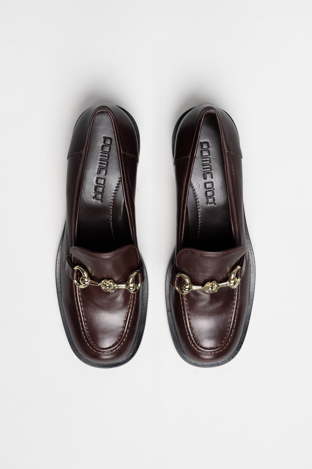 Heeled Loafer  | Chocolate Brown Nappa Leather