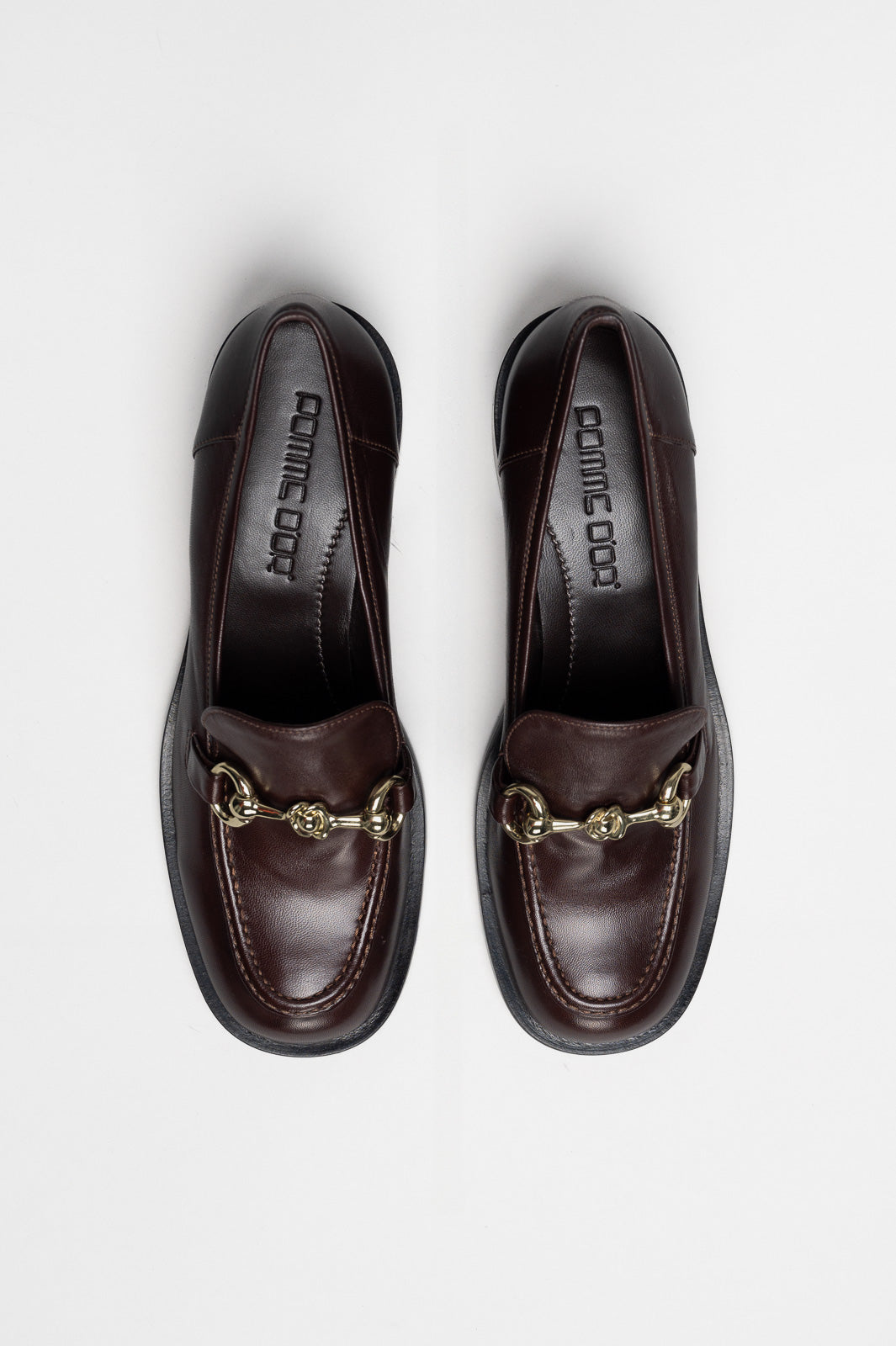 Heeled Loafer  | Chocolate Brown Nappa Leather
