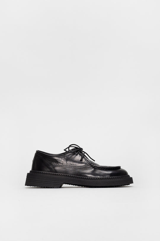 Lace-Up Shoe Cleo | Deep Black Calf Leather