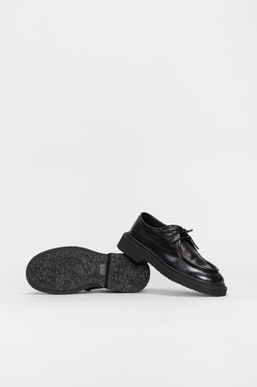 Lace-Up Shoe Cleo | Deep Black Calf Leather