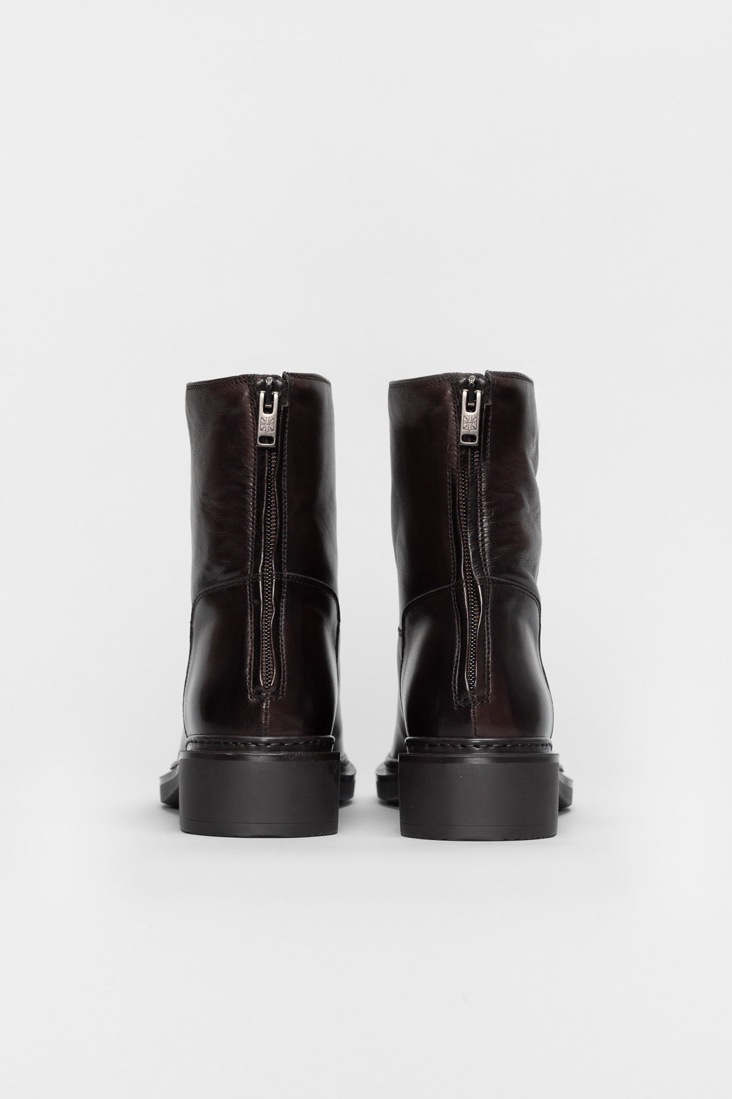 Zipper Boot Moplene | Coffee Brown Calf Leather